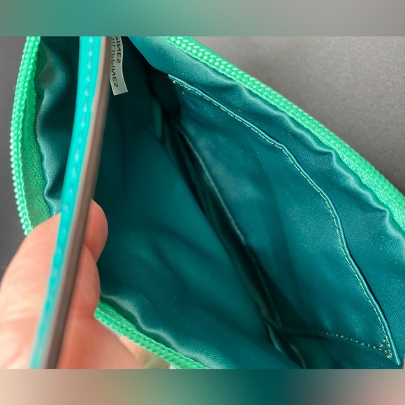 COACH PARKER NYLON SIGNATURE MEDIUM WRISTLET JADE #51802E - Picture 6 of 8